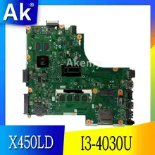 AK X450LD материнская плата для ноутбука ASUS X450LD X450LC X450LB тестовая оригинальная материнская плата 4G ram I3-4030U