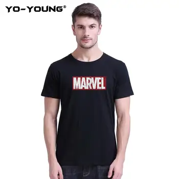 

Yo-Young Unisex T Shirts 100% Cotton Casual Summer Tees Printed Marvel T-shirts Short Sleeve Top Tees Homme