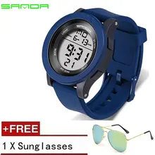 SANDA спортивные цифровые часы для мужчин лучший бренд класса люкс известный военный наручные часы для мужчин электронные Relogio Masculino 336