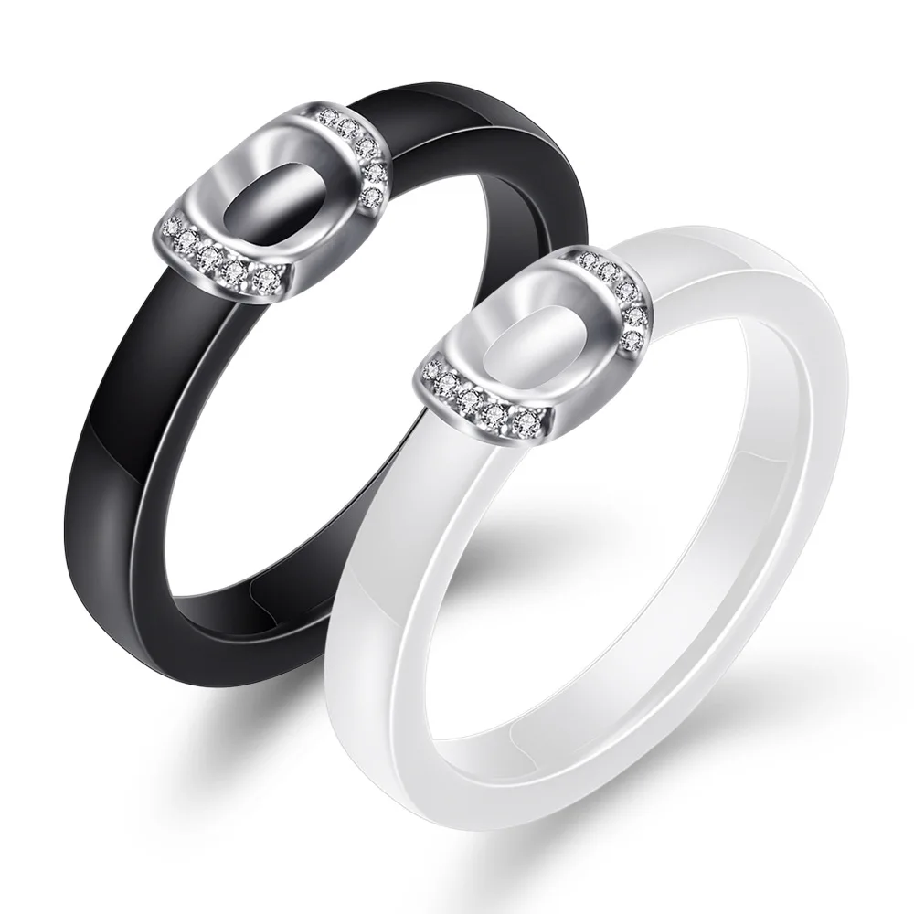 

New Trendy Wedding Finger Rings Unique U-shaped Cubic Zircona Knuckle Ring Women Ladies Smooth Wedding Jewelry Lovers Gifts