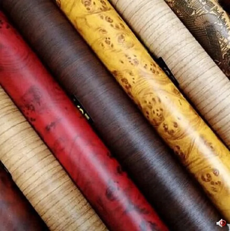 122*40CM Self adhesive Vinyl Wood Grain Textured Car Wrap Car Internal