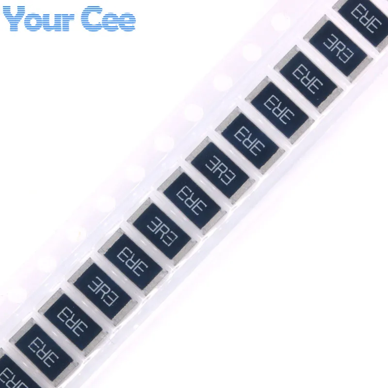50 шт. DIY Электронный резистор 2512 SMD 3 Ом 3.3R 3R3 1 Вт 5% набор сопротивления чипа|resistance