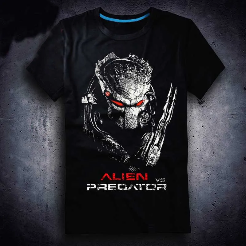 

3D Film New Aliens Vs Predator 2 Requiem T-shirt Game AVP2 Men T Shirt Cotton Summer Short-sleeve Tees Tops Tee Plus Size