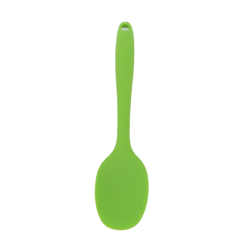 Новая термостойкая интегрированная Ручка Силиконовый скребок-ложка кухонная утварь Turners лопаточка для сковороды торт кухонный инструмент для приготовления пищи - Цвет: Green