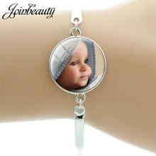 JOINBEAUTY персонализированные пользовательские браслет фото вашей мамы, папы, детей, дедушки, родителей индивидуальный дизайн фото ювелирные изделия NA01
