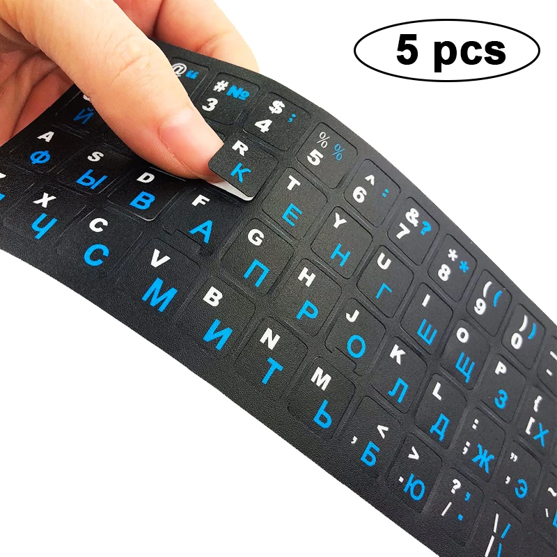 Keyboard Sticker Russian French English Arabic Spanish Portuguese Letter Alphabet Layout Stickers for Laptop Desktop 5 Pcs Pack Keyboard Sticker Russian French English Arabic Spanish Portuguese Letter Alphabet Layout Stickers for Laptop Desktop 5 Pcs Pack