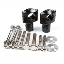 Универсальная ручка для мотоцикла Kawasaki Yamaha, универсальная с ЧПУ из алюминиевого сплава, модифицированный редуктор на руль