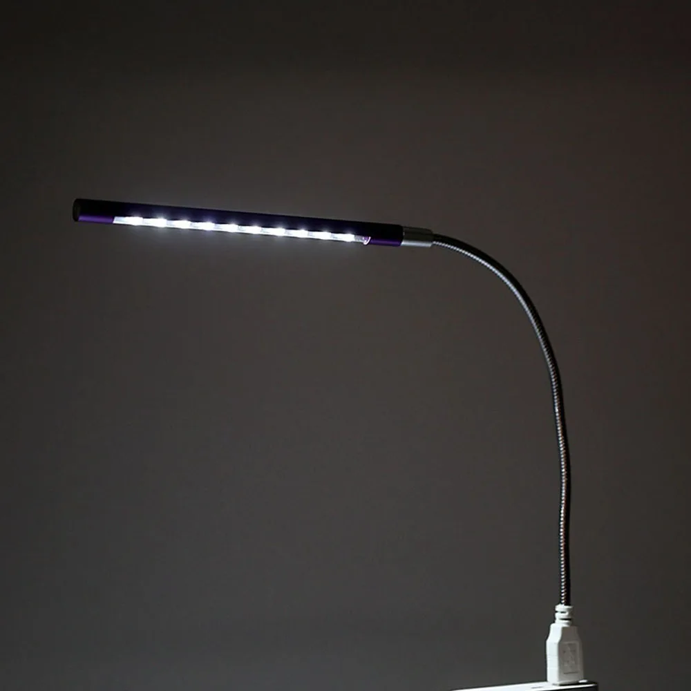 

Mini 10 LED USB Light Portable Table Lamp Flexible Ultra Bright Computer Lamp for PC Laptop Notebook USB Power Supply