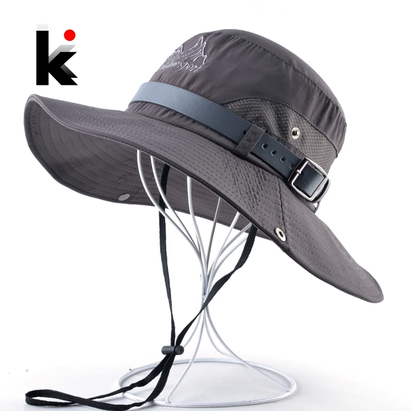 leather hiking hat
