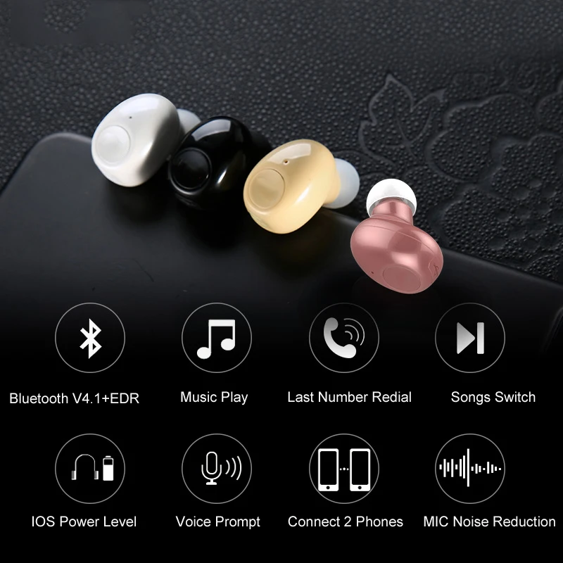 Беспроводные Bluetooth наушники NVAHVA время прослушивания музыки 10 часов вкладыши