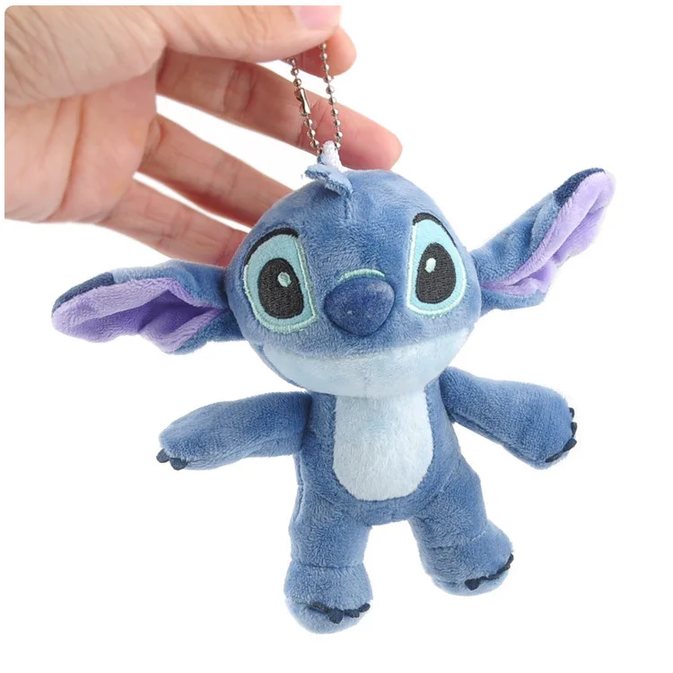 

IVYYE 1PCS 14CM Blue Stitch Anime Plush Dolls Key Chain Fluffy Doll Keyring Keychain Key Holder Pendant Unisex Gifts NEW