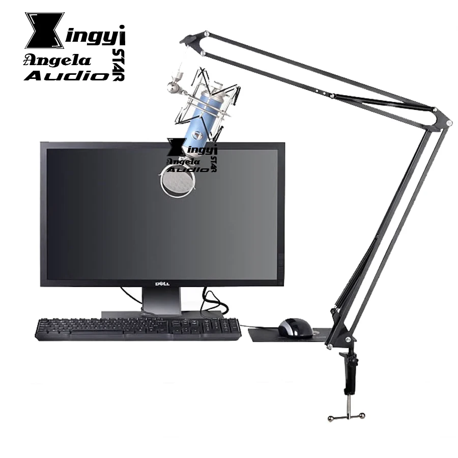 Broadcast Suspension Scissor Arm Stand For Nb35 Blue Yeti Table