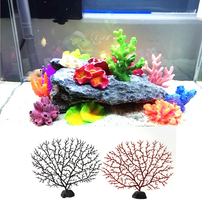 

Artificial Simulation Coral Tree Aquarium Decoration Tank Resin Soft Ornament Household