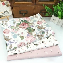 Новая Цветочная серия твиловая, хлопковая ткань, Лоскутная Ткань, DIY швейная стеганая одежда для детей и детей