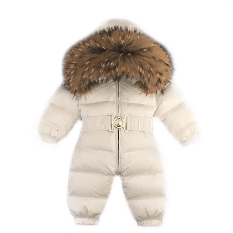 

2018 Newborn Infant Baby Girl Boy Clothes Nature Fur Romper Jumpsuit Playsuit Autumn Winter Warm Kids Rompers One Piece Outwear