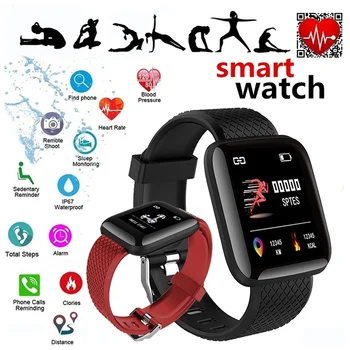

Smart Watch Sports Fitness Activity Track Heart Rate Tracker Blood Pressure IP67 Waterproof Pedometer SmartWatch for IOS Android