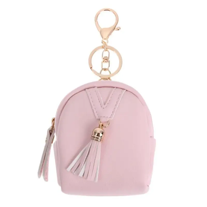 

New 2018 PU Leather Tassel Pendant Wallet Women Key Holder Housekeeper Keys Organizer Key Case Bag Coin Pouch Purse
