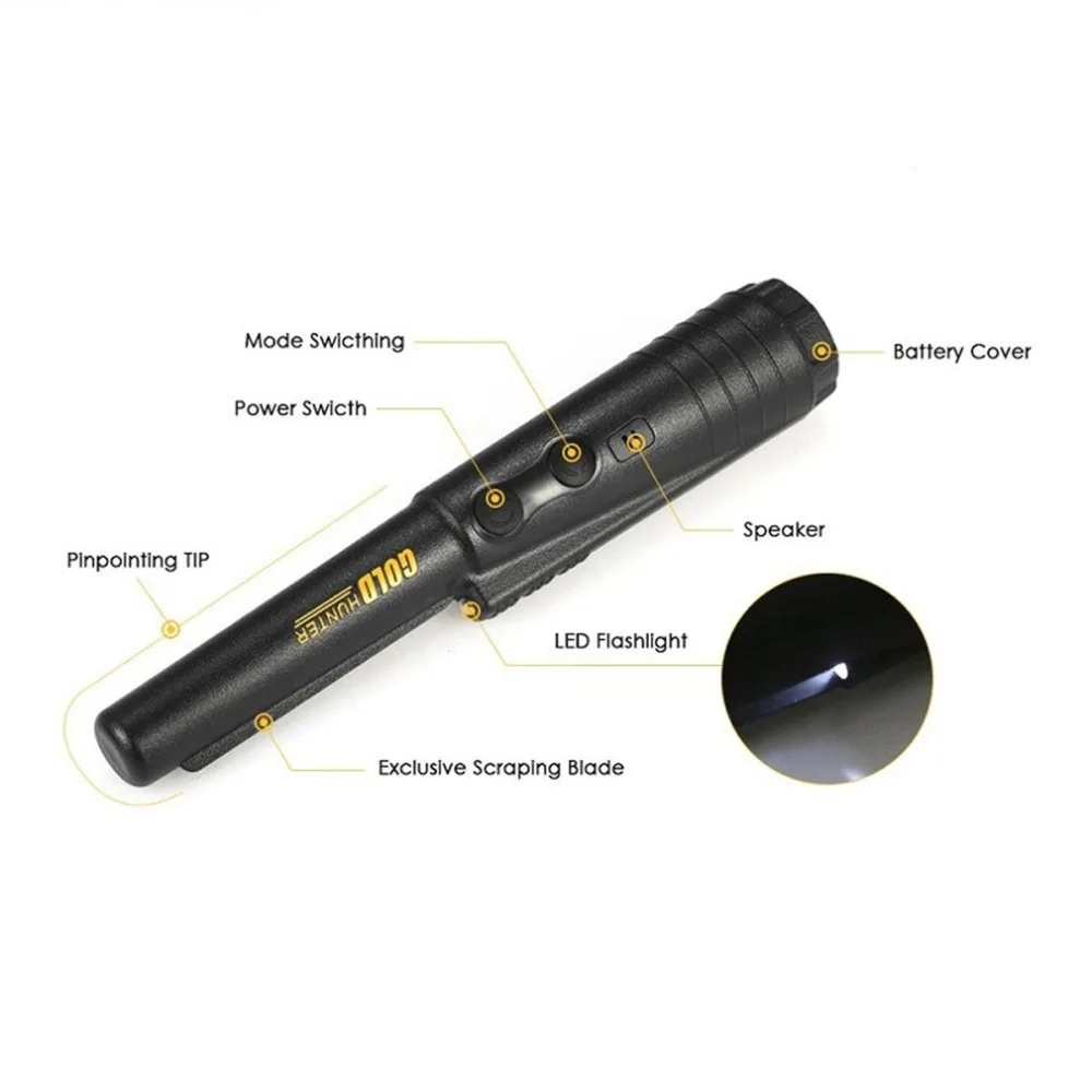 Handheld metal detector positioning rod archaeological outdoor treasure hunt