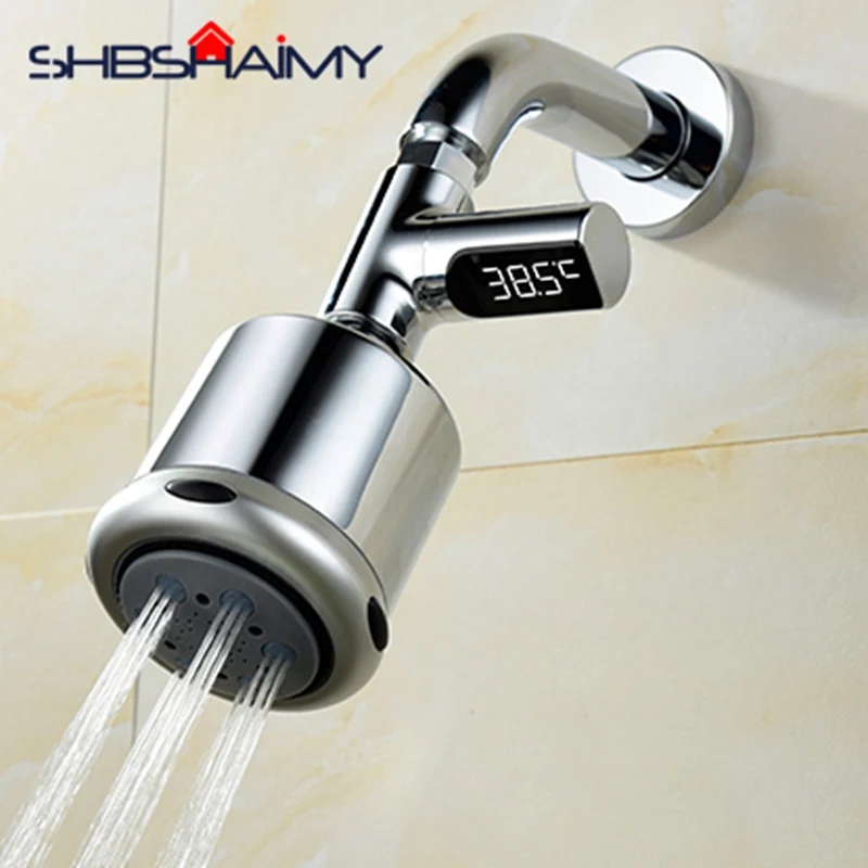 

LED Temperature Display Bathroom Shower Water Thermometer Tap Water Fittings Temperature Sensor