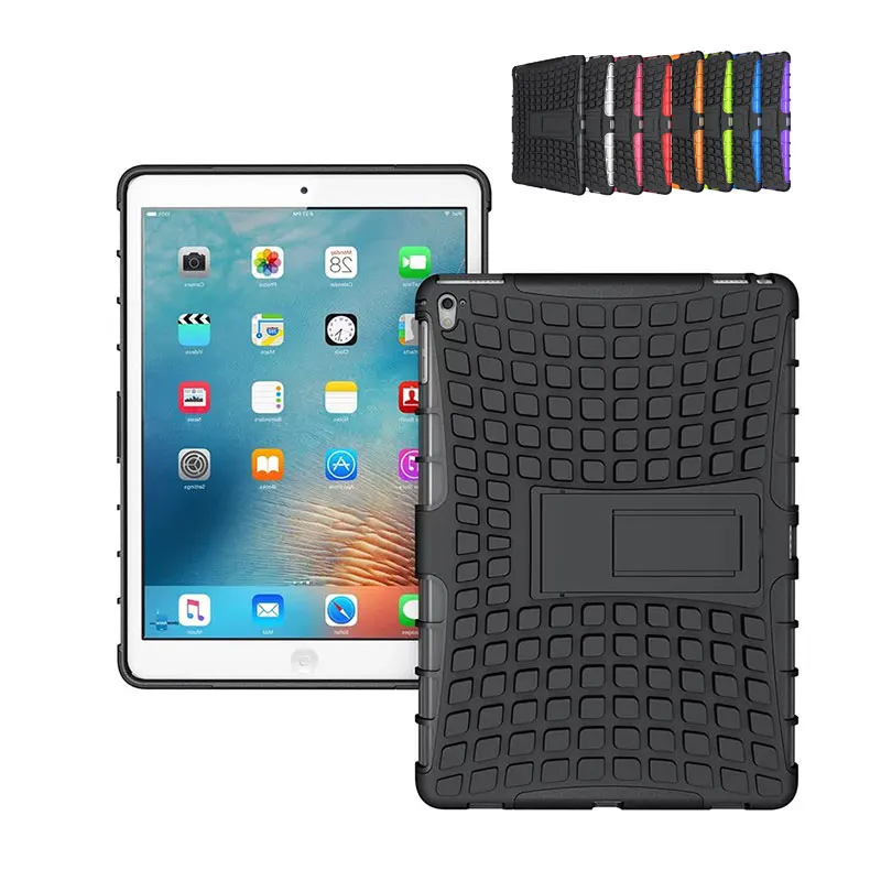 

Heavy Duty Armor Case For Apple iPad Pro 9.7 Shockproof Back Cover Kickstand Stand Holder For iPad Pro 9.7 " inch Case