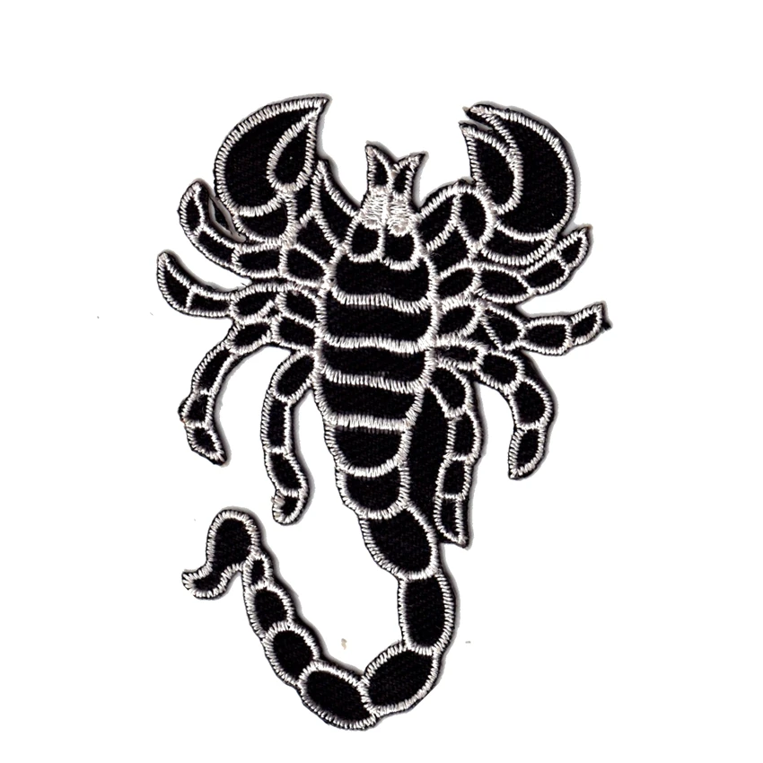 

Creepy Crawlers Scary Insects Poisonous Bugs Scorpion Iron On Embroidered Applique Patch Music Band Heavy Metal Punk Rock Badge