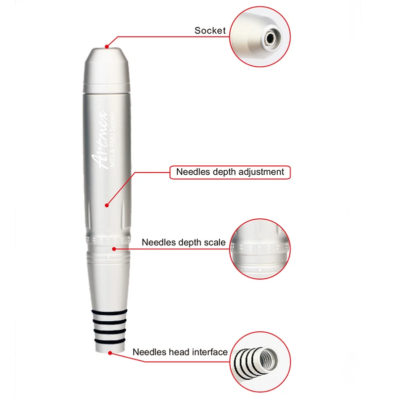 Artmex V11 Pro цифровой бровей губ татуировки машина Перманентный макияж микро-иглы терапевтическое устройство МТС пму системы