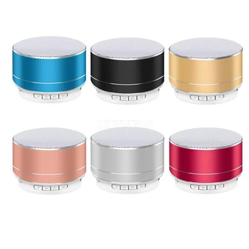 

50Pcs/Lot Mini Wireless Bluetooth Speaker Super Stereo Audio Receiver Subwoofer With FM Radio TF Card Handsfree For Phone