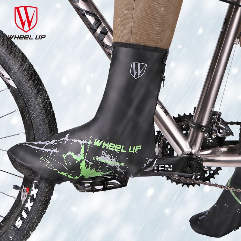 mountain bike shoe covers winter wheel up new winter pu waterproof cycling shoe covers mountain bike shoe covers winter wheel up new winter pu waterproof cycling shoe covers