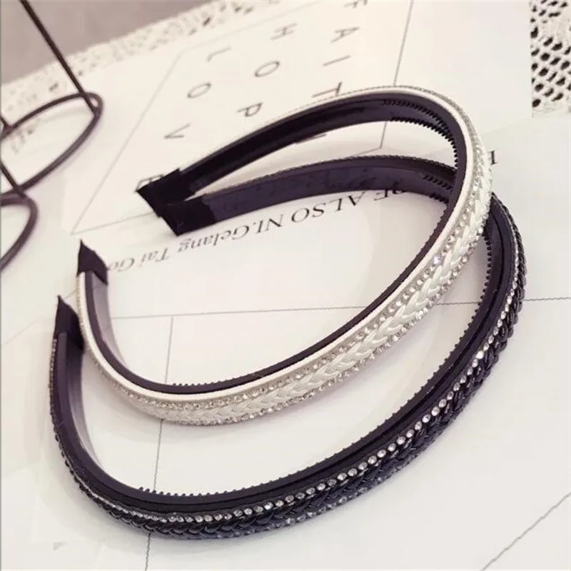 Корейский Бутик Hairband мода косу тонкой оголовье Для женщин девочек волосы голову обруч Bands Аксессуары для девочек лента для волос головной