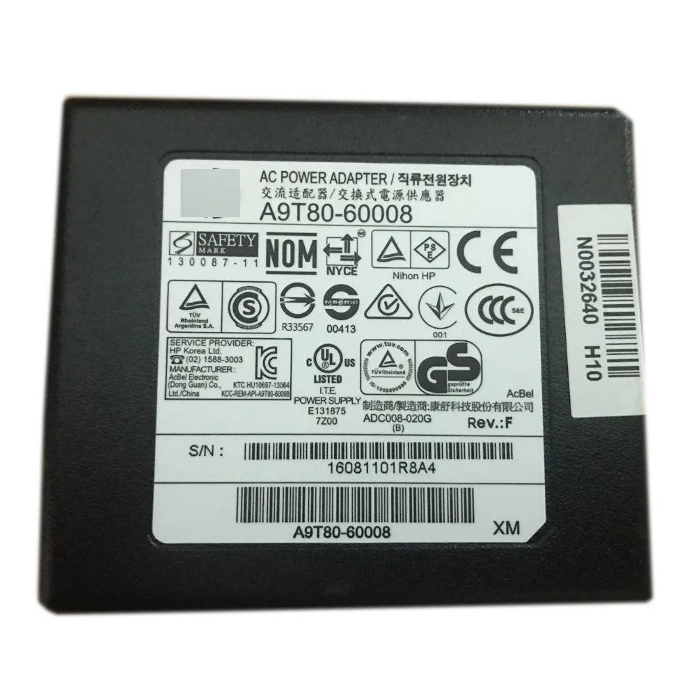 

einkshop Used A9T80-60008 AC/DC Power Adapter For HP A9T80-60008 Printer F1 A015R001L Power Cord Charger