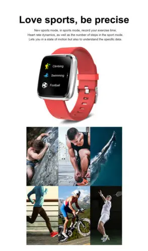 Смарт-часы Y7P спортивный монитор сердечного ритма подходит для IOS/Android фитнес-трекер для женщин