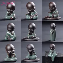 JIA-GUI LUO, керамическая фиолетовая глина, чай кунг-фу, домашнее украшение из чайных листьев, керамический монах, набор, глиняный чай, питомец N027