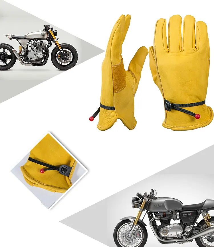 retro leather bike glove 3