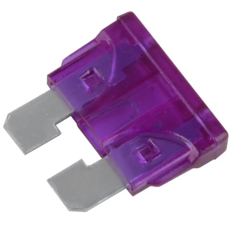 10x 3A Coded Standard Blade Fuse 5V 32V Color Assorted Car Internal Accessories For Auto Car Truck Boat
