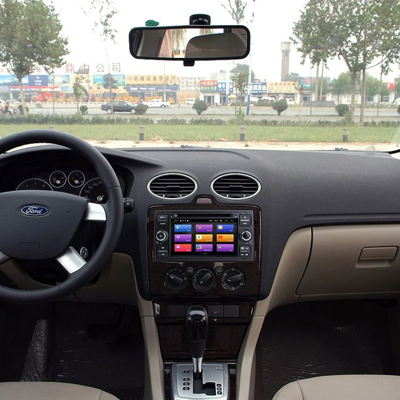Discount 2 din Android 9 Car Multimedia Player For Ford Focus 2 3 Transit Connect S-MAX C-MAXKuga Mondeo 4 Fusion Galaxy Radio Navigation 4
