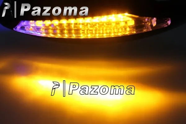 Мотоцикл Pazoma супермото зеркала с светодиодный поворотники интегрирована для CBR 250 500 600 1000 RR GSXR HAYABUSA