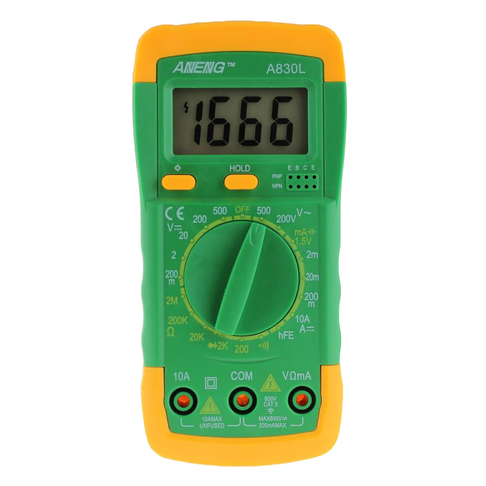 Aneng A830L Цифровой мультиметр ЖК дисплей DC AC Напряжение диода Freguency Multitester 5 #|aneng