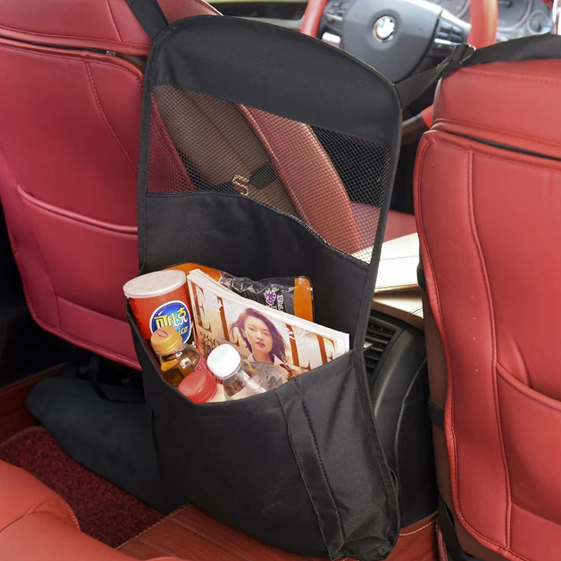 

Universal Car Seat Middle Storage Bag Oxford Auto Pocket Holder Bag Multi Safe Net + Hanging Organizer Bag