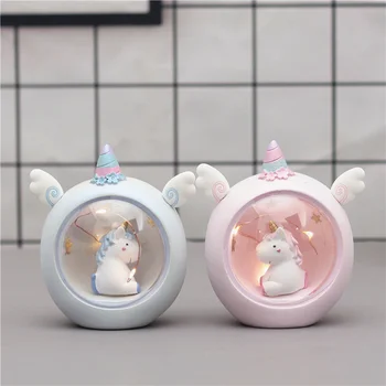 

1-10pcs Creative Unicorn Night Light Star Light Christmas Gifts Fairy Garden Desktop Home Decoration Accessories Modern