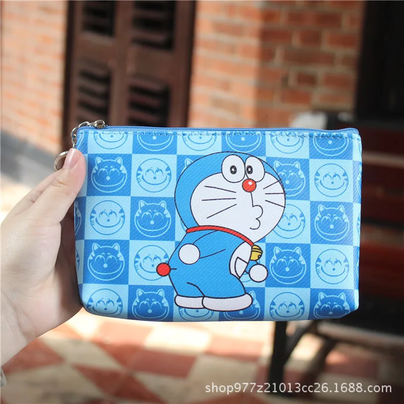 IVYYE 1 шт. синий Doraemon аниме PU Кошелек для монет Мультяшные мягкие сумки для мелочи кошелек для денег для хранения ключей детский подарок