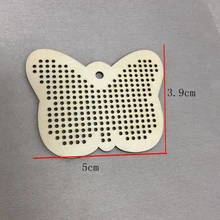 50 шт деревянные серьги в форме бабочки Модные женские Кольца деревянная серьга 5*3,9 см