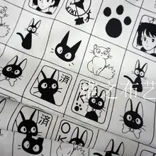 Японский мультфильм Kiki услуги доставки холст ткань Япония мультфильм EARTHMAGIC хлопок ткань для ткани детская сумка DIY ручной работы