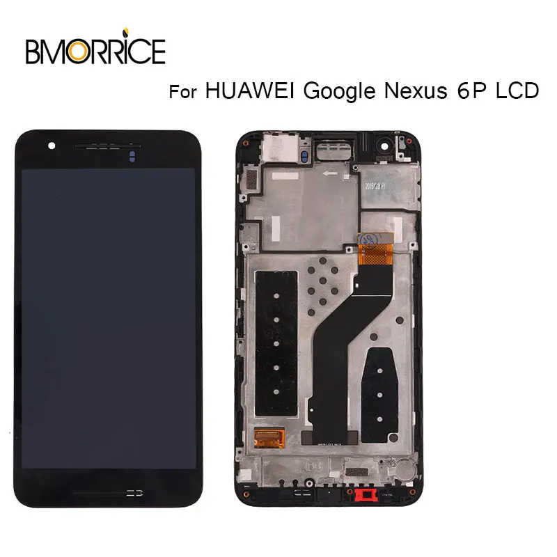 

Original LCD Display For HUAWEI Google Nexus 6P Touch Screen Digitizer with Frame Assembly Replacement Black 5.7" 100% New