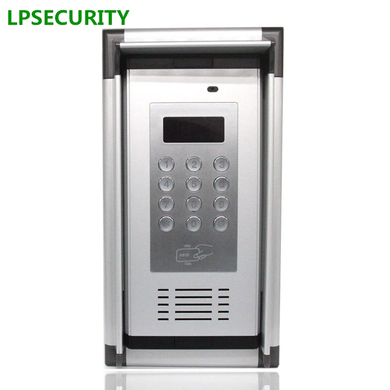 LPSECURITY 200 комнат RFID& GSM/3g четырехдиапазонный аудио домофон для ворот GSM жилые ворота входные двери квартиры