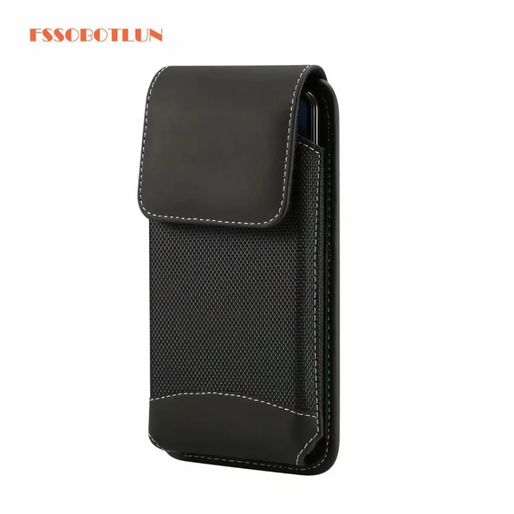 

For Leagoo M10 M11 M9 Pro Power 2 Power 5 S10 S9 T8 T8S PU Leather Hook Loop Belt Clip Cover Case Black Mobile Phone Waist Bag