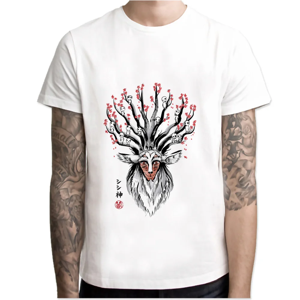 Buy studio ghibli T Shirt men 2017 Summer fashion