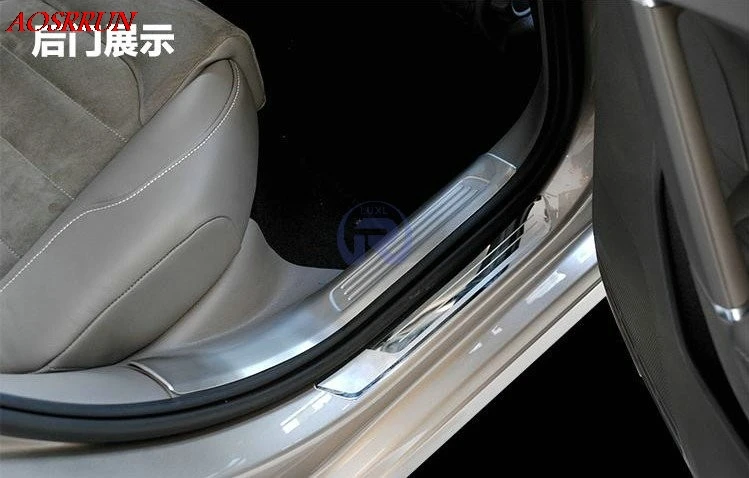 Накладка на порог из нержавеющей стали для Фольксваген Гольф 7 mk7 R 2013 автомобильные аксессуары автостайлинг