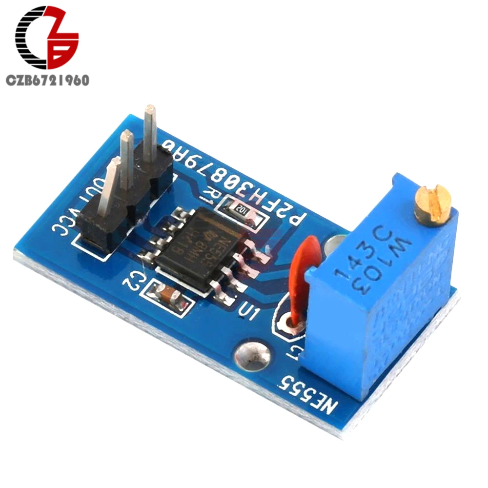2PCS NE555 adjustable frequency Pulse generator module for For Arduino