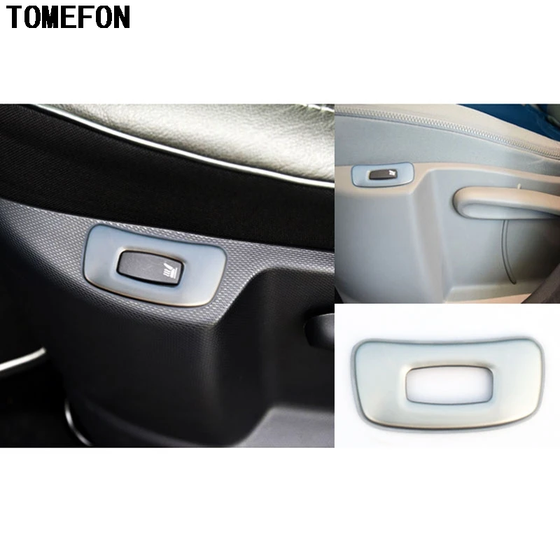TOMEFON For Renault Captur 2015 2016 2017 Car Styling Chrome ABS Seat Adjustment Knob Button Switch Trim Parts Frame Lamp Hoods TOMEFON For Renault Captur 2015 2016 2017 Car Styling Chrome ABS Seat Adjustment Knob Button Switch Trim Parts Frame Lamp Hoods