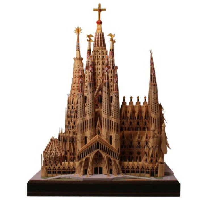 Бумажная модель DIY Sagrada Familia, Испания Ремесленная Бумажная модель архитектура 3D DIY обучающие игрушки ручной работы игра-головоломка для взрослых